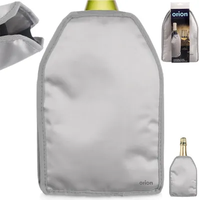 Zdjęcie produktu dla Orion pokrowiec chłodzący na butelkę Pokrowiec chłodzący na butelkę w kolorze srebrnym 23 cm