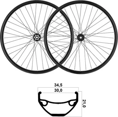 Produktbild von Mvtek 27.5´´ Tubeless Mtb-laufradsatz Silber 15 x 110 / 12 x 148 mm / Shimano/Sram HG Silber 15 x 110 / 12 x 148 mm