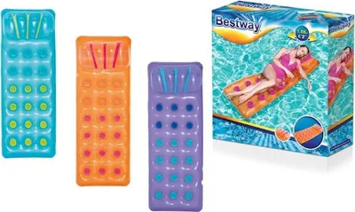 Obrázek produktu pro Bestway 43015, Zelená, Průhledná, Žlutá, Plovoucí matrace, Vinyl, 630 mm, 1750 mm, 260 mm