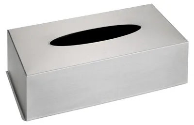 Produktbild von WENKO Kosmetik Box Taschen Tücher Spender Edelstahl Aufbewahrung Deko Schutz WC