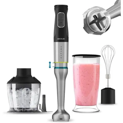 Produktbild von Cecotec 03976, Pürierstab, 1500 W, Schwarz, Edelstahl