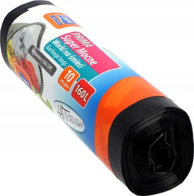 Obrázek produktu pro Pytle na odpadky/odpadkové pytle – pro třídění odpadu – odolné proti roztržení – 160 l – 10 kusů