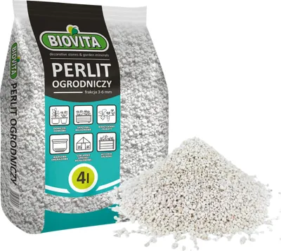 Produktbild von BIOVITA Perlit 4L - Perlite für Pflanzen zur Boden Substratverbesserung - 3-6mm - Bodenverbesserung - Feuchtigkeitsspeicher Substrat - Ideal für Garten & Zimmerpflanzen