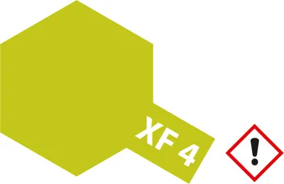 Image de Tamiya peinture acrylique XF4, XF-4 jaune-vert 23ml