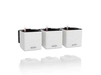 Zdjęcie produktu dla LECHUZA Green Wall Home Kit, Sadzarka w doniczce, Do zawieszenia na ścianę, Polipropylen (PP), Biały, Kwadrat, Wewnętrzna