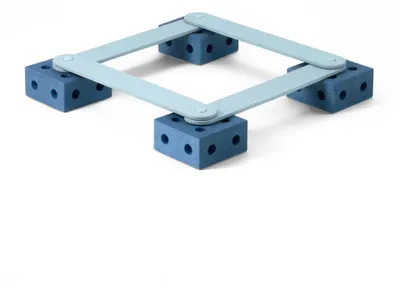 Productafbeelding van MODU Balance Track, balansbord, blauw, 80 kg, schuim, hout,gecertificeerd, 700 mm