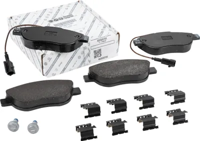 Immagine prodotto di Pastiglie freno anteriori con accessori, per Fiat 500 Abarth, tipo 312, dal 2012, codice ricambio 77366528