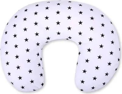 Produktbild von Abnehmbares Sitzsack-Stillkissen - Schwarze Sterne