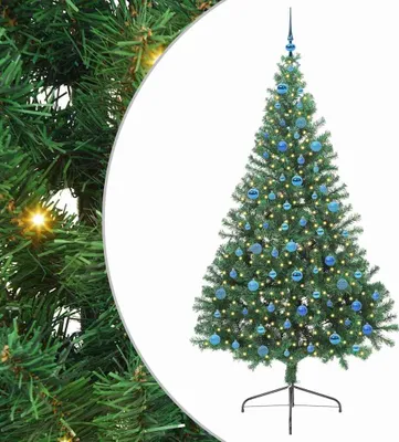 Obrázok produktu pre vidaXL Umelý predsvietený vianočný stromček zelený 240 cm PVC