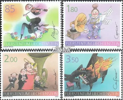 Produktbild von Briefmarken Liechtenstein 2007 Mi 1438-1441 (kompl.Ausg.) postfrisch Musik