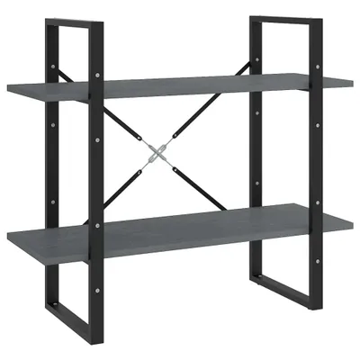 Zdjęcie produktu dla VidaXL 806454, Szary, Metal, Drewno, Drewno sosnowe, 800 mm, 300 mm