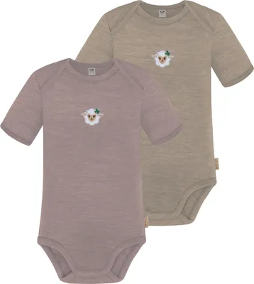 Produktbild von normani 2er Set Baby Merino Body Kurzarm