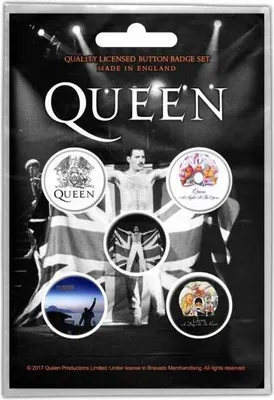 Produktbild von Queen Button Set Classic Albums 5 Buttons Anstecker