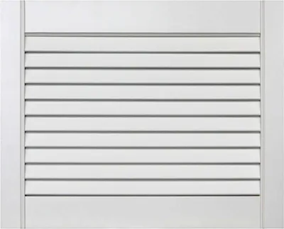 Produktbild von ben+camilla.com offene Lamellentür 39,5x49,4cm weiß PREMIUM LACKIERT Massivholz Kiefer