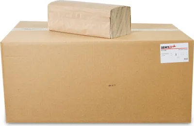Zdjęcie produktu dla Ręcznik papierowy Semy Top ST-77048, składany ZZ, 25x23cm, 1-warstwowy, naturalny, 5000 arkuszy