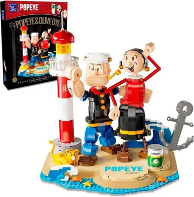 Produktbild von Pantasy Popeye & Olivia Konstruktionsspiel 33 Cm Mehrfarbig  Mehrfarbig One Size