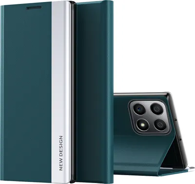 Produktbild von Honor X8 Hülle, Leder PolyurethanMagnetisch Klapp Stand Schutzhülle für Honor X8 Grün