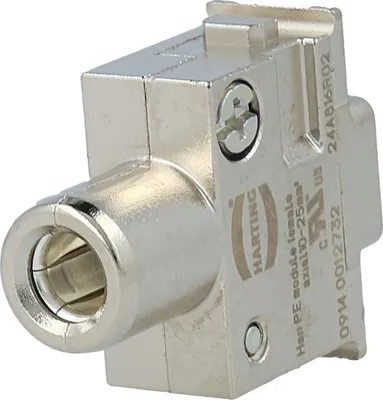 Produktbild von HARTING Han PE-Modul Buchseneinsatz (F) Axialschraubanschluss, 1-polig Querschnitt PE 10mm² - 25mm² - 1 Stück