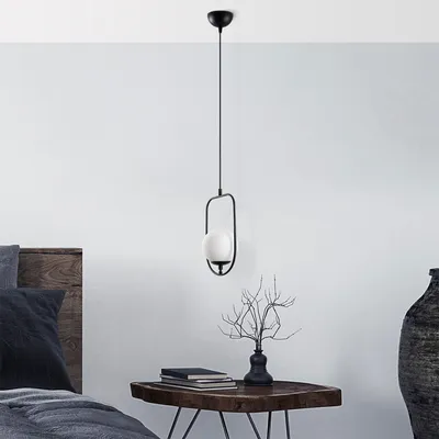 Produktbild von Opviq, Skew - 13444, Kronleuchter, METALLKÖRPER, Schwarz, 20 x 15 x 171 cm