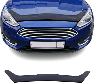 Image de Deflecteurs d'air capot de voiture pour Ford Focus 2015-2018 Acrylique Noir