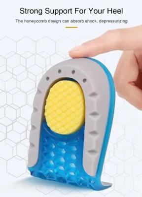 Obrázek produktu pro 1 pár vložek pro zvýšení paty, měkké, prodyšné, neviditelné provedení, silikonová opěrka chodidla