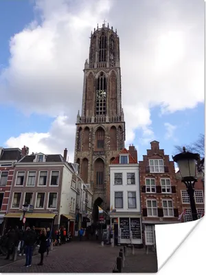 Produktbild von MuchoWow® Poster Utrecht - Domturm - Wolken 120x160 cm - Wandbilder
