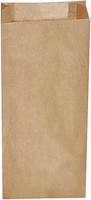 Image de Sac petit déjeuner en papier kraft 2,0 kg, 14+7 x 32 cm 500 pièces.