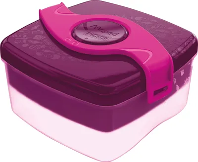 Obrázek produktu pro Maped 870101, Sada krabiček na oběd, Dětský, Růže, Průhledná, ABS, Polypropylen (PP), Silikon, Jednobarevný, Čtverec