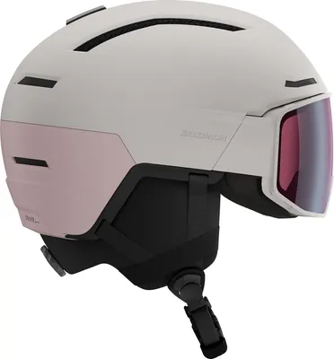 Produktbild von SALOMON Driver Pro Sigma Skihelm mit integriertem Visier grau 56-59 cm