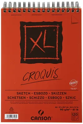 Obrázek produktu pro CANSON XL Croquis - 30 x 30 cm, kroužková vazba