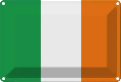 Produktbild von vianmo Blechschild 12x18 cm Irlands Ireland Flagge Fahne Wappen