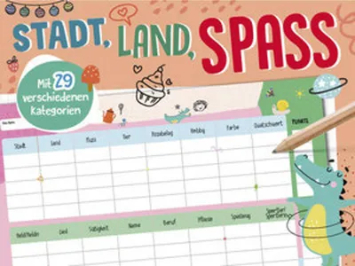 Produktbild von Stadt, Land, Spaß - Spieleblock