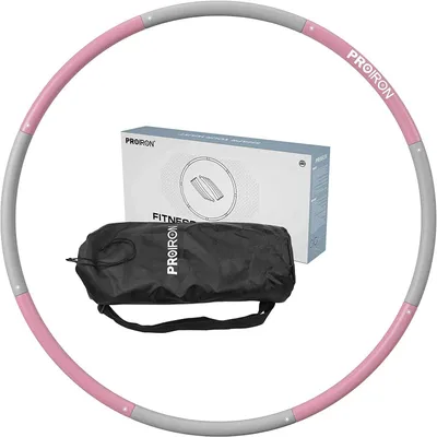 Zdjęcie produktu dla Obręcz Fitness z Obciążeniem 4+4 Różowo-Szara PROIRON