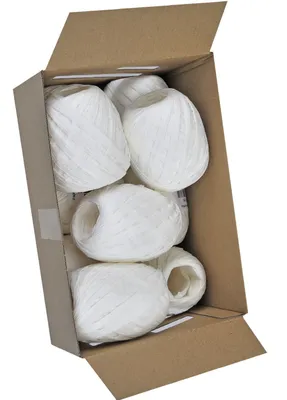 Produktbild von Goldina® 1094 00701 1030 Eiknäuel Raffia - 7 mm x 30 m, weiß