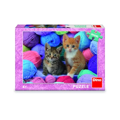 Produktbild von Dino Puzzle 300 XL Kätzchen