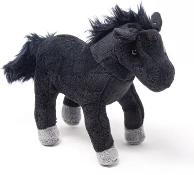 Image de Cornelissen - Doudou - cheval noir - 18 cm