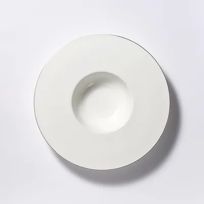 Produktbild von Teller tief breiter Rand 26 cm 0,25 l  Platin Line