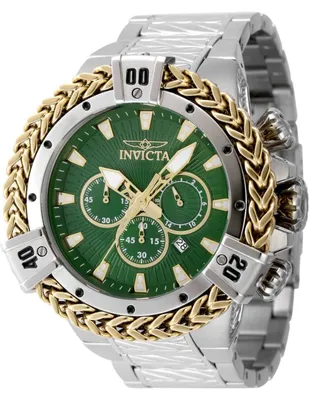 Produktbild von Invicta Bolt 48155 Herrenuhr - Quarzwerk - Edelstahl mit grünem Zifferblatt - 54 mm