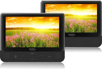 Produktbild von XORO Monitorset mit DVD-Player 22,86cm (9 Zoll) HSD9912 , MP3-Wiedergabe, USB, Farbe: Schwarz