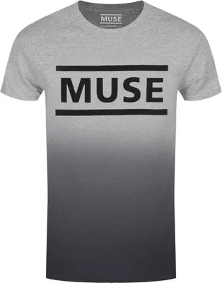 Image de Muse T-Shirt XL Logo Dip-Dye Blanc