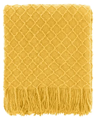 Imagen del producto de Manta bohemia tejida, 152x203 cm - Suave y ligera, ideal para sofá y cama
