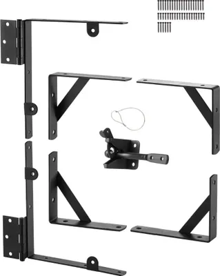 Produktbild von Anti-Durchhang Eckstrebe für Torrahmen - Eisen Schwarz Torrahmen-Hardware - Stabiler Eckverstärker für Türrahmen