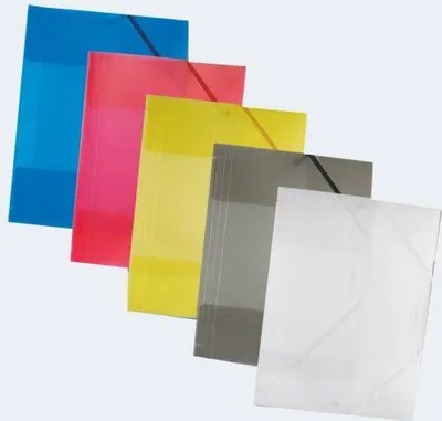 Produktbild von Folia Aktenbox - für A4 - farbig sortiert (Packung mit 5)