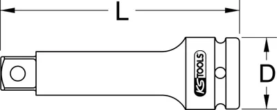Produktbild von Verlängerung Steckschlüssel Vierkant KS TOOLS