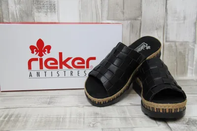 Produktbild von Rieker Pantoletten schwarz 272-00-00287