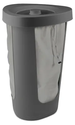 Produktbild von Rotho Pfandflaschen-Sammler 50L Fabu - inkl. 2 Stoffbeutel - Ständer 40,0 x 40,0 x 62,1 cm - Beutelhalter mit Deckel