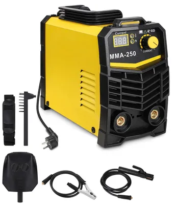 Produktbild von Inverter-Schweißgerät - MMA-250 - 250 A - 220 V - IGBT - LCD-Display - Elektrodenhalter