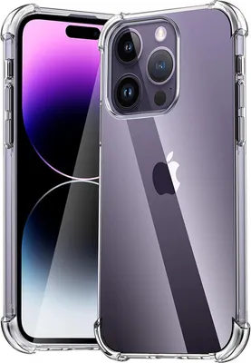 Produktbild von Conie Rugged Silikon Schutzhülle für iPhone 14 Pro Tasche Case Cover Bumper TPU Hülle in Transparent