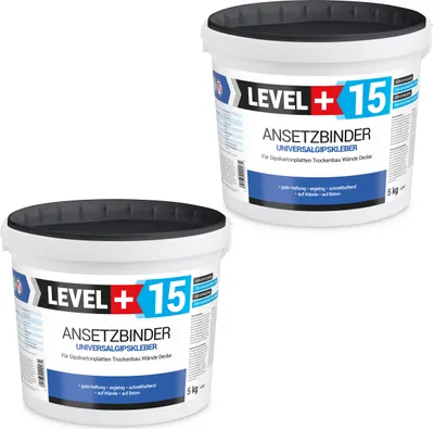 Produktbild von Ansetzbinder 10Kg Gipskleber Klinker Verblender Gipsplatten Riemchen Dekor RM15