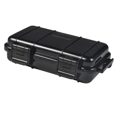 Obrázek produktu pro Vodotěsný, nárazuvzdorný úložný box se 2 přezkami ve tvaru U pro rybaření, kempování a turistiku (černý, velikost L)